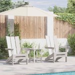 Omaxi 902030 Zahradní lounge nábytek 2 ks Bílá 74.5 x 80.5 x 90cm Plast – Hledejceny.cz