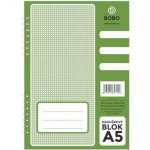 Bobo Kroužkový blok A5 boční spirála čtvereček 50 listů – Zboží Živě