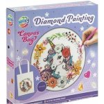 GRAFIX Diamantové malování Plátěná taška Jednorožec 25x31 cm – Zboží Mobilmania