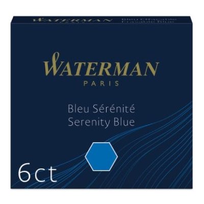 Waterman Inkoustové bombičky krátké omyvatelné modré 1507/7520120 6 ks – Hledejceny.cz