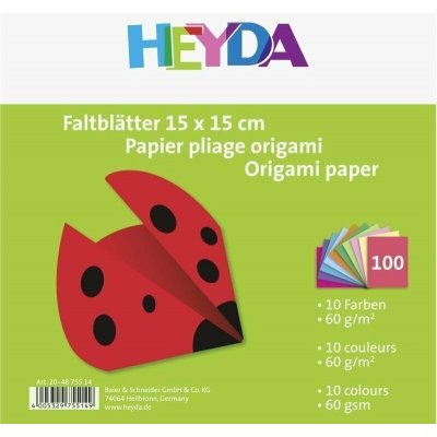 HEYDA Papíry na origami 10 x 10 cm 100 ks – Sleviste.cz