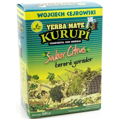 Kurupi Čaj Yerba Maté Sabor Citrus 500 g