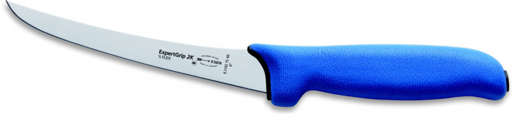 Fr. Dick ExpertGrip 2K řeznický vykosťovací nůž se zahnutou čepelí, poloohebný 13 cm, 15 cm