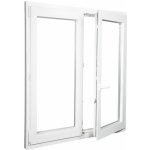ALUPLAST Plastové okno dvoukřídlé bílé 90x140 – Zboží Mobilmania