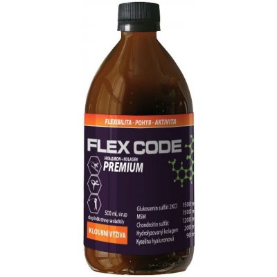 Flex Code Premium Hyaluron + Kolagen 500 ml