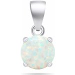 Brilio Silver Půvabný stříbrný přívěsek s bílým opálem PT76W – Zboží Dáma