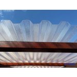 PolyWorld Systems Polykarbonátová deska trapézová 76/18 1,3 mm UV 1045 mm x 1000 mm čirá 1 ks