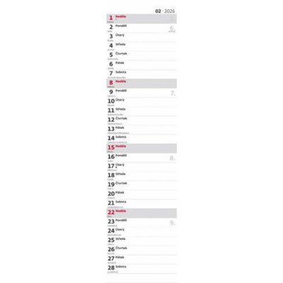 Nástěnný vázankový/kravata Helma Poznámková vázanka 2026 – Zboží Dáma
