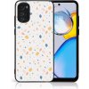 Pouzdro a kryt na mobilní telefon Motorola PROTEMIO MY ART Ochranný kryt pro Motorola Moto E32 / E32s ORANGE TERRAZZO (165) 78193