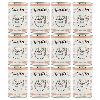 Gussto Cat Fresh Calf & Rabbit 12 x 400 g