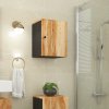 Koupelnový nábytek Nábytek XL Koupelnová nástěnná skříňka 38x33x48 cm masivní akáciové dřevo