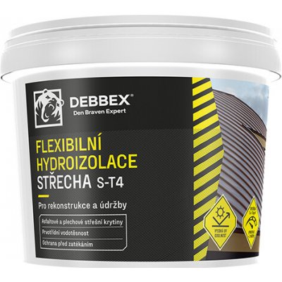 Den Braven Střešní hydroizolační nátěr DenBit S-T4 12 kg Barva: Šedá – Sleviste.cz