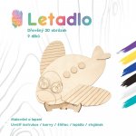 WoodBorn Letadlo Dřevěná 3D omalovánka – Hledejceny.cz