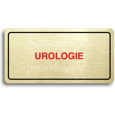 ACCEPT Piktogram UROLOGIE - zlatá tabulka - barevný tisk – Zbozi.Blesk.cz