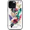 Pouzdro a kryt na mobilní telefon Apple Pouzdro Mobiwear Glossy Apple iPhone 14 Pro Max - G017G Pírka a květy