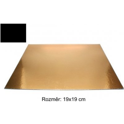 Pastry lepenková podložka zlatočerná 19x19cm – Zboží Dáma