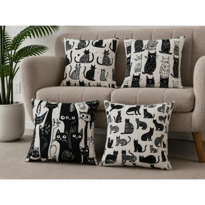 Xpose polštář VESELKA 43 x 43 cm 4ks Bavlna – Sleviste.cz