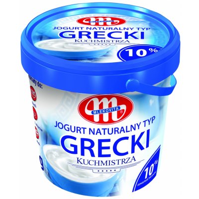 Mlekovita Přírodní jogurt řeckého typu Kuchmistra 10% 1 kg – Zboží Dáma