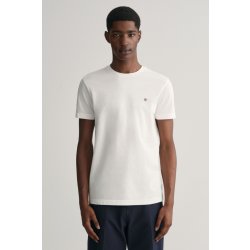 GANT tričko SLIM PIQUE SS T-SHIRT bílá