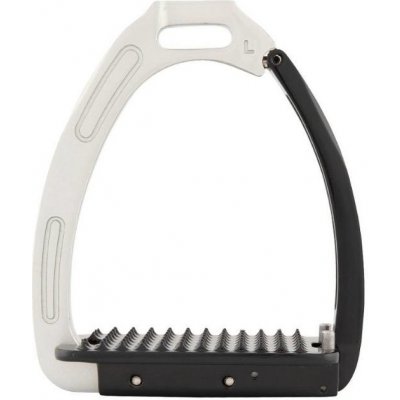 Bezpečnostní třmeny BR Lavarone silver/black 12cm – Sleviste.cz