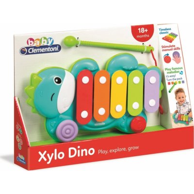 CLEMENTONI Baby xylofon Dino – Zboží Mobilmania