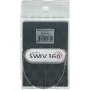Pletací jehlice Lanko ChiaoGoo Twist SWIV360 SILVER S 13Cm