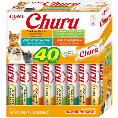 Churu Cat BOX Chicken Variety 40 x 14 g – Zboží Mobilmania