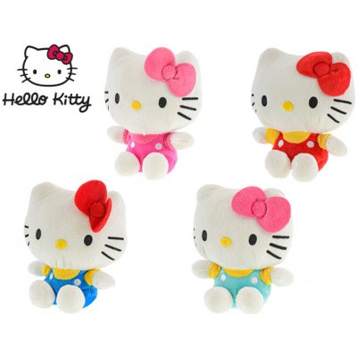 Hello Kitty sedící 4 růžová modrá červená sv modrá 16 cm – Sleviste.cz