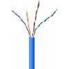 síťový kabel Gembird UPC-5004E-SOL-B UTP solid, cat. 5 CCA, 305m, modrý
