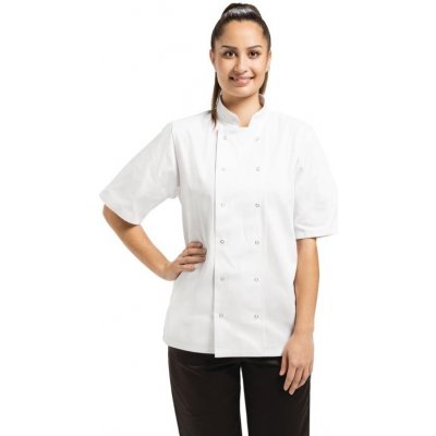 Whites Chefs Clothing Whites kuchařský rondon Vegas s krátkým rukávem bílý – Zboží Mobilmania