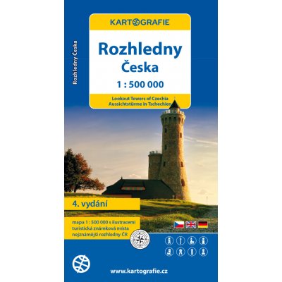 Rozhledny - ČR, 1:500 000