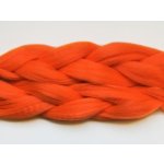 100% Kanekalon jumbo braid Barva: ORANGE (deep orange, výrazná oranžová), Značka: Dream Hair: Super Braid