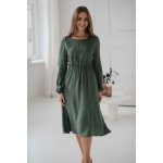 Těhotenské kojící šaty dl.rukáv Lovely Midi Dress Mint – Sleviste.cz