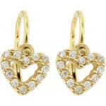 Zlatnictví U Kostela dětské zlaté náušnice srdíčka 239100517B – Zboží Dáma
