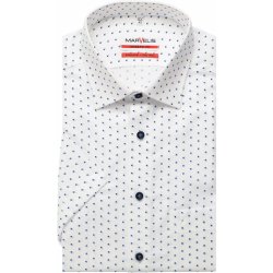 Marvelis Modern fit společenská košile s krátkým rukávem 7257 11 22 bílá