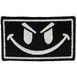 Nažehlovací nášivka Škodolibý smajlík svítící ve tmě 7,4 x 4,4 cm – Zboží Dáma