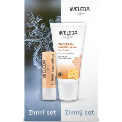 Weleda winter evron ochranný balzám na rty 1 ks + coldcream ochranný pleťový krém 30 ml dárková sada