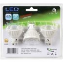 Lucide LED žárovka Ø 5 cm stmívatelné GU10 3x4,5W 3000K Bílá Set of 3