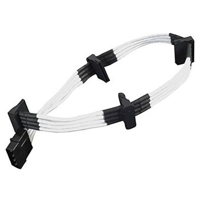 SilverStone kabel SST-PP07-BTSW 4 pin Molex 4x SATA 30cm SST-PP07-BTSW – Zbozi.Blesk.cz