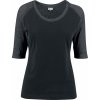 Dámská Trička Urban Classics Ladies 3/4 Contrast Raglan Tee black charcoal