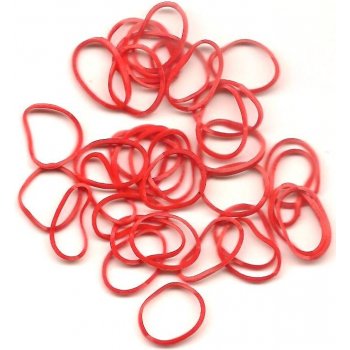 Loom bands Gumičky pro pletení náramků 200 ks červená