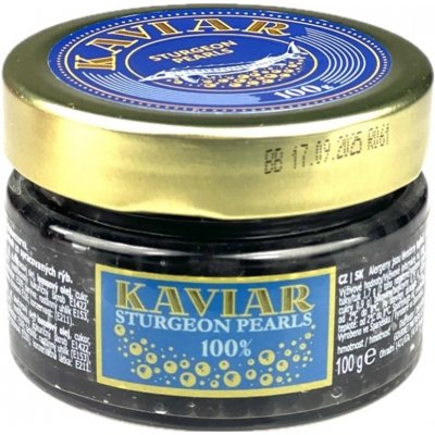 Gourmet Partners Kaviár "Sturgeon pearls premium" černé perly 100 g – Zboží Dáma