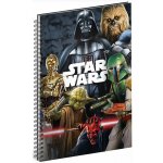 Presco Group Spirálový blok Star Wars Mix, linkovaný, A4 – Zboží Živě