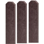 Plotovky plastové s tříhrannou hlavou, barva hnědá 78 x 21, délka 0,6 m, balení 1 ks – Zboží Mobilmania