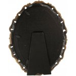 Zlatý antik oválný fotorámeček se zdobením - 19*2*24 cm / 13*18 cm - Clayre & Eef – Zboží Živě