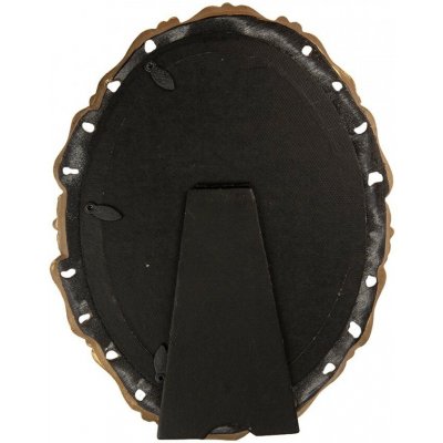 Zlatý antik oválný fotorámeček se zdobením - 19*2*24 cm / 13*18 cm - Clayre & Eef – Zboží Živě