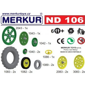 Merkur ND 106 Kola a pneumatiky 16ks