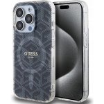 Guess Fixed Glitter 4G Metal Logo Apple iPhone 15 Pro černé – Zboží Mobilmania