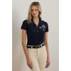 Dámská Trička Ralph Lauren Bavlněné polo tričko 200957591 tmavomodrá