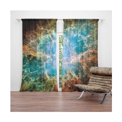 Sablio Závěs Vesmírná abstrakce: 2ks 140x250cm – Hledejceny.cz